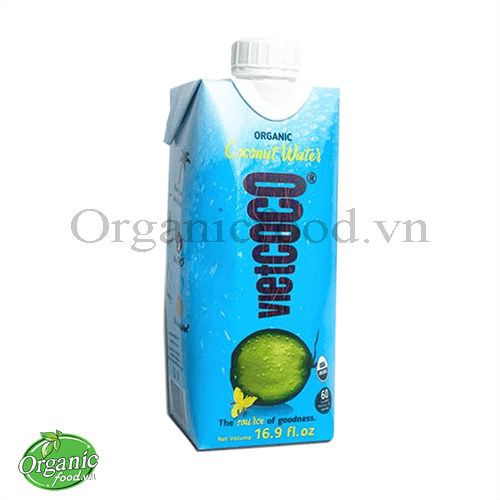 Nước dừa organic đóng hộp Vietcoco